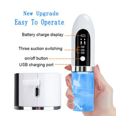 Electric Vacuum Blackhead Acne Pore Cleaner Water Cycle Skin Deep Cleaning USB Rechargeable Small Bubbles Beauty Care Tools