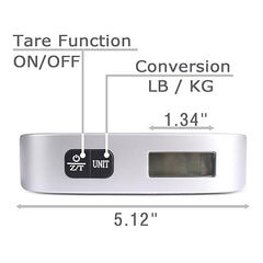 Camry Digital Luggage Scale Up tp 50 kg, Silver EL10-31P