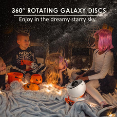 AB Traders Star Projector,Planetarium Projector Galaxy for Bedroom,360 Degree Rotation Night Light with 4K Replaceable 12 Discs Large Projection Area Sky Kids Adults Gifts, White