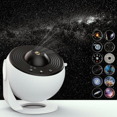 AB Traders Star Projector,Planetarium Projector Galaxy for Bedroom,360 Degree Rotation Night Light with 4K Replaceable 12 Discs Large Projection Area Sky Kids Adults Gifts, White