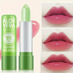 Aloe Vera Color Changing Lipstick 2pack- Long Lasting, Moisturizing