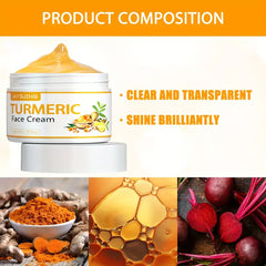 Turmeric Face Care Cream Facial Moisturizing Facial Cream Lifting Lotion Vitamin E Cream